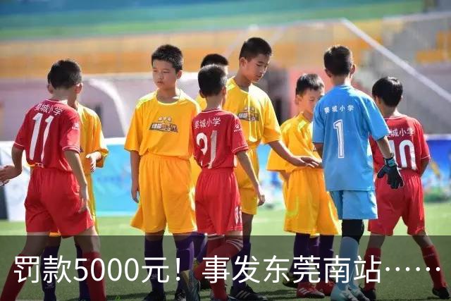 罚款5000元！事发东莞南站……